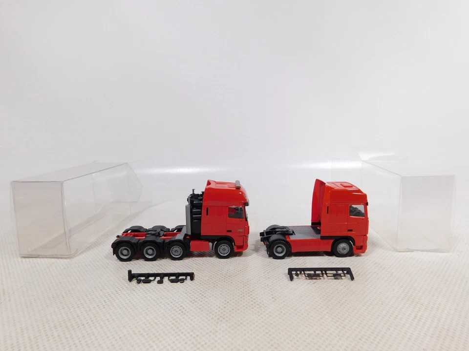 Herpa 1:87 H0 2X Modello Trattore DAF: 95 XF + XF Molto Buono/Mint #EI113-0,5 - Immagine 2 di 4