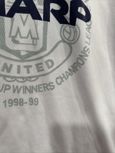 Rare Vintage Manchester United 1998/99 Soccer Football Jersey Champion 90s Retro - Picture 7 of 13