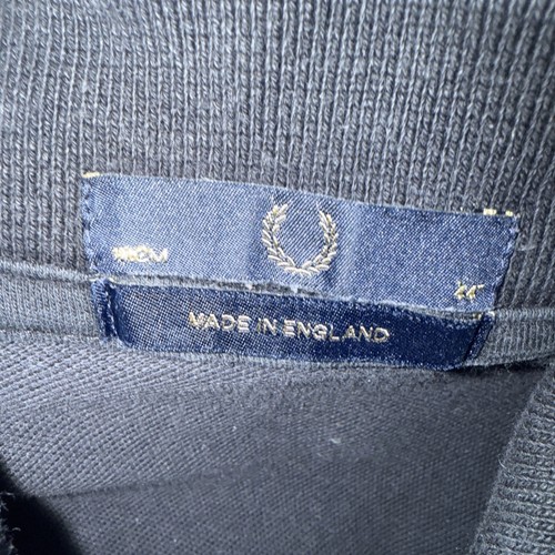 FRED PERRY Twin Tipped Poloshirt schwarz Gr. 44 Made in England - Bild 3 von 9