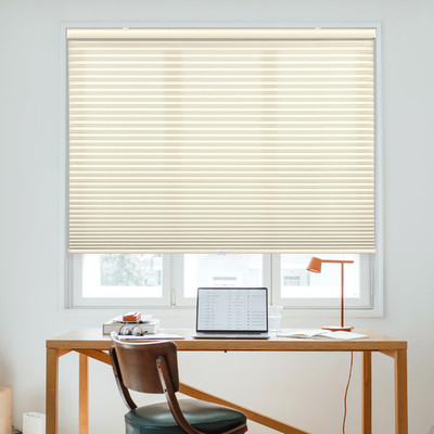 Dez Furnishings Cordless 1.5 Light Filtering Cellular Shade 32 W X 64 H Ivory