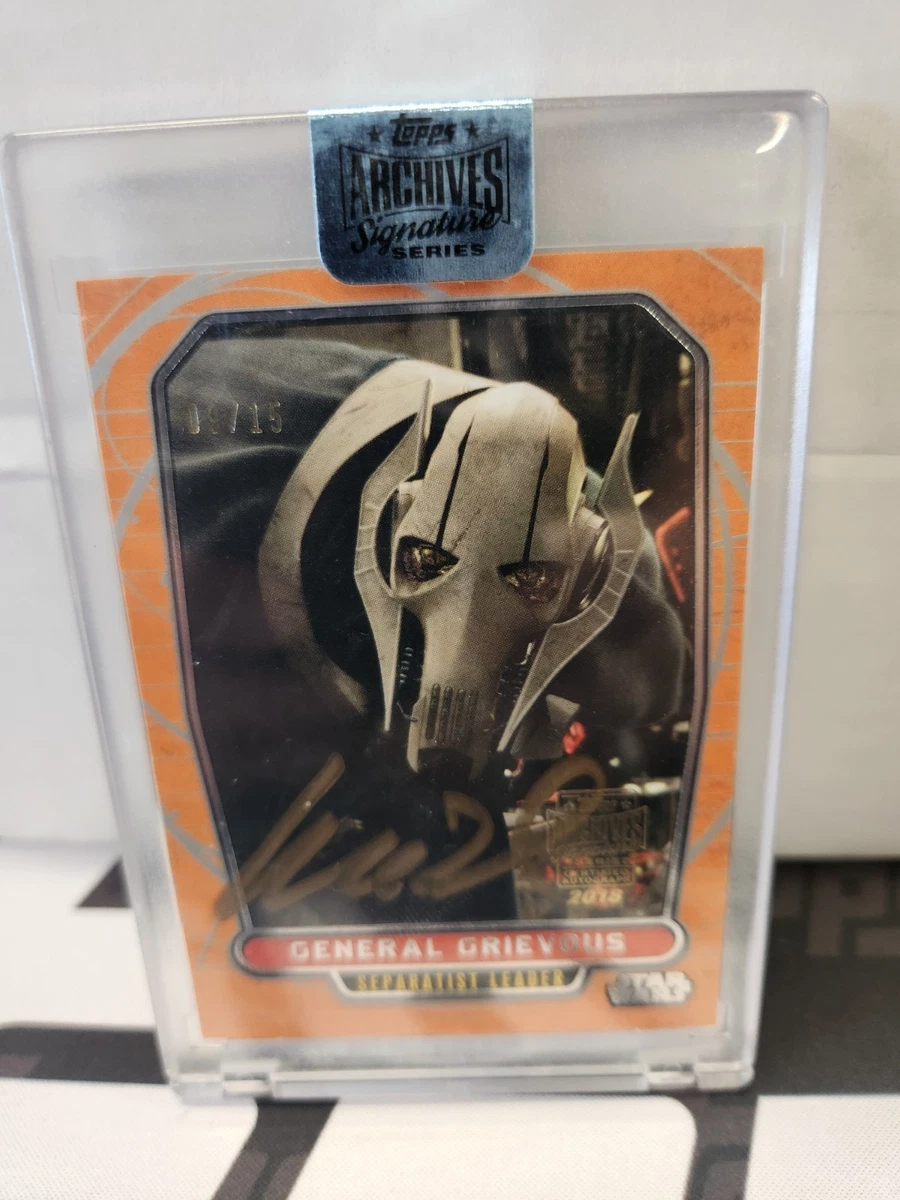 Topps General Grievous Star Wars Collectable Trading Cards for