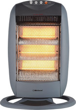 Belaco Electric 3 Bar Halogen Heater 1200W, Portable Room Heater with 3 Heat Set