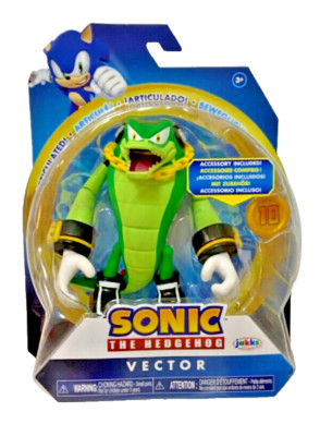 VECTOR Sonic The Hedgehog Jakks Pacific  4'' Action Figure with Super Ring