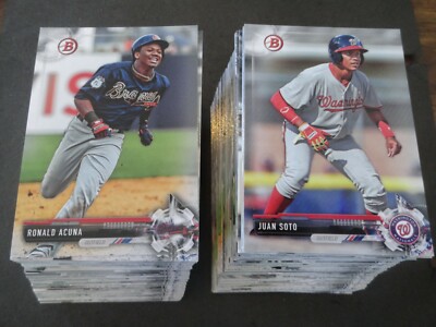 2017 Bowman Draft Baseball Complete Paper Set (200 Cards) - Acuna Soto Adell