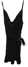 NWT The Impeccable Black Shimmer Strappy Dress