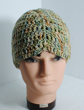 Hand Crochet Hat Beanie Cap Multi - Colored 20" Round - 6" Depth Hand Made