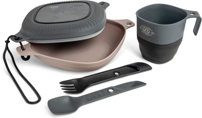 UCO 6-Piece Camping Mess Kit with Bowl, Plate, Camp Cup, and Switch Spork Set