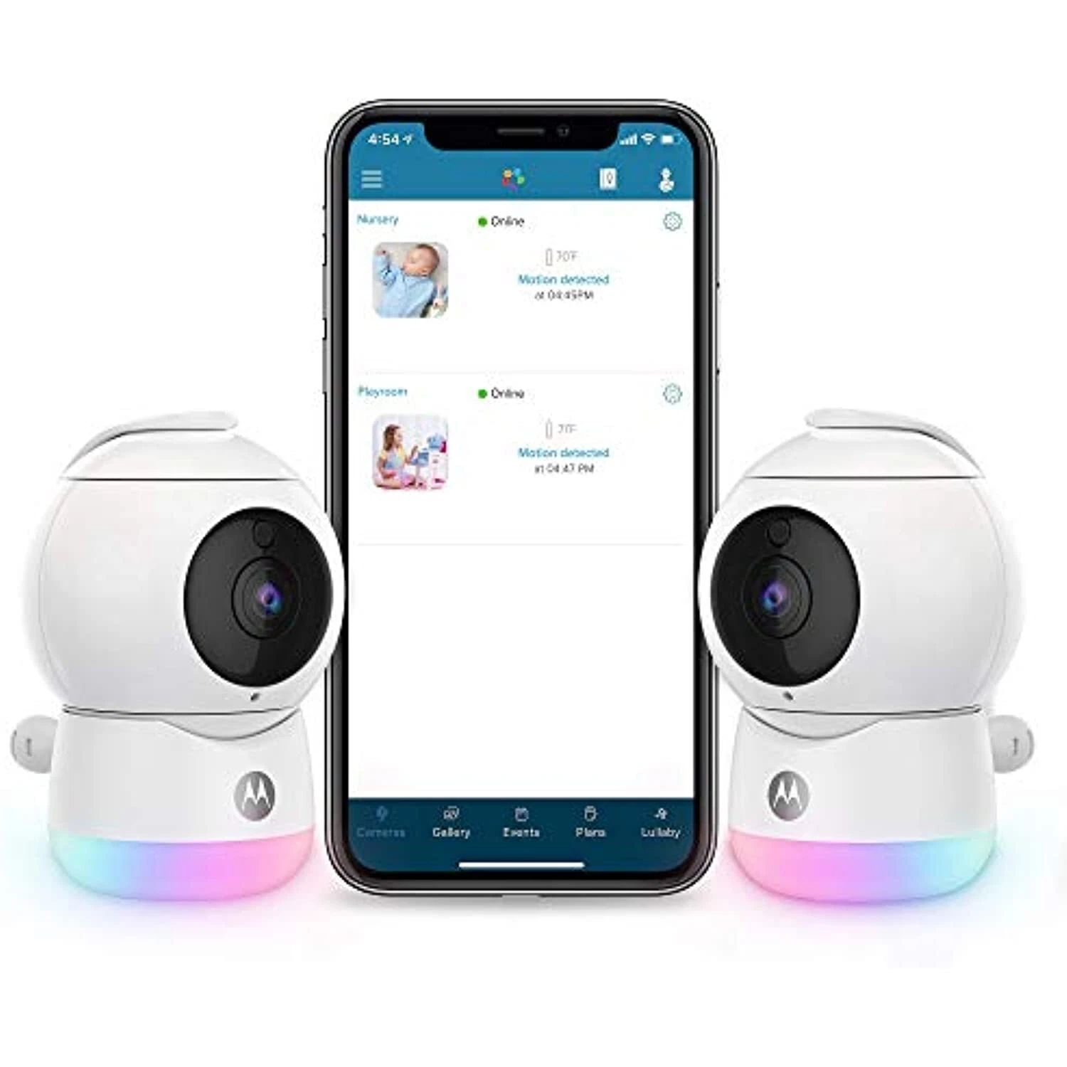 Motorola Peekaboo Twin - 2 App - Baby Monitor Cameras with Power Cord