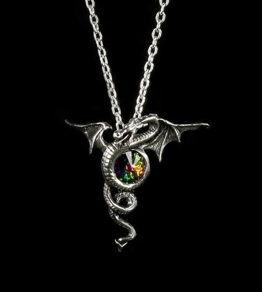 Anguis Aeternus - Alchemy Gothic Halskette - Gothic Drache Halsschmuck Kette-image