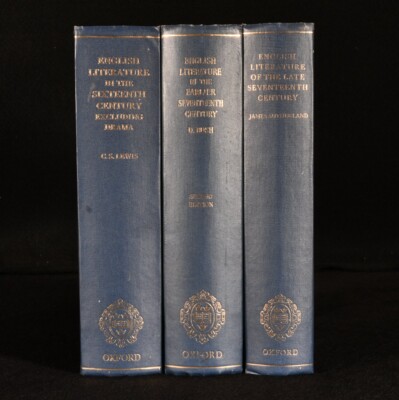 1966-69 3vol English Literature In The Sixteenth And Seventeenth