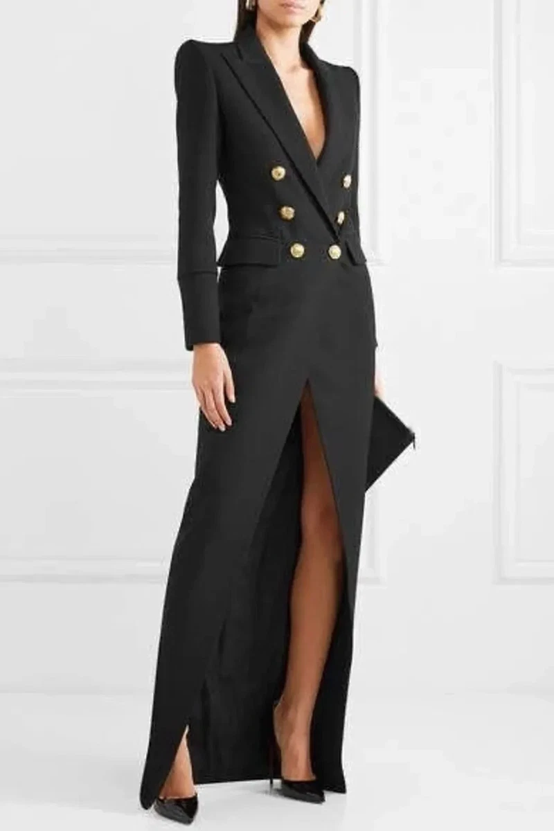 Womens black cheap tailcoat jacket