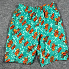 Nike Boys Octologo Swim Trunks XL 158  170cm   Teal  Orange Octopus