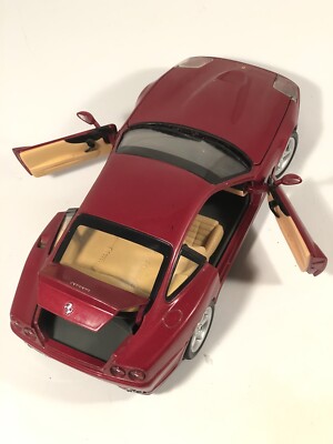HotWheels Ferrari 550 Maranello Burgundy Red 1:18 Scle Diecast