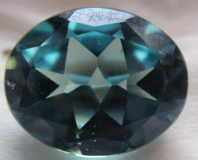 1 synthetischer Spinell 11x9 mm, Oval, Blau- blaugrn, Korund, Brennofen #  114 | eBay.de