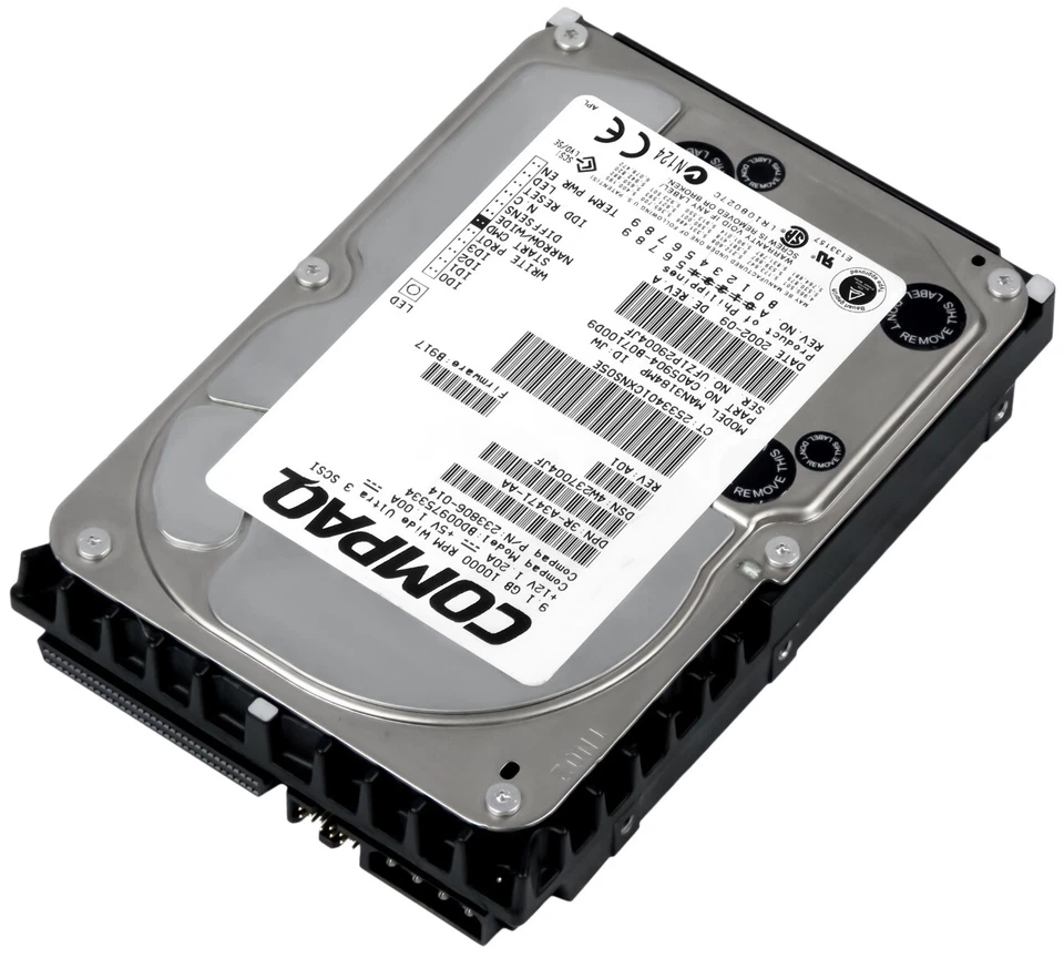 Disco Rigido Compaq 233806-014 BD00975334 9.1GB 10K 4MB SCSI U160 3.5'' - Immagine 2 di 3