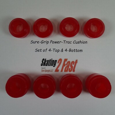 Sure Grip Power-Trac 95A Red Double Action Cushions Set of 4-Top & 4-Bottom