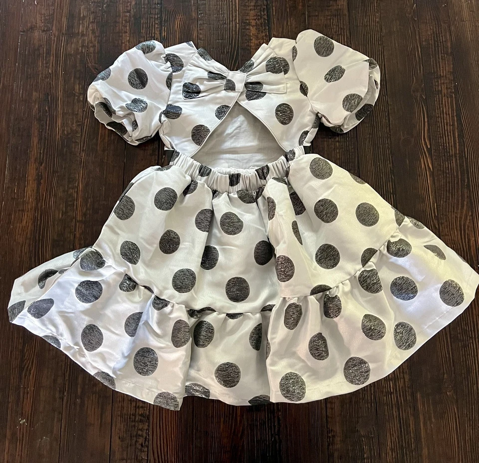 Disney Girls Birthday Party Mickey Mouse Polka Dot Halloween Dress Size 5/6 - Image 2 of 2