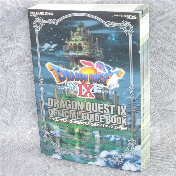 DRAGON QUEST IX 9 Official Guide Chishki-Hen Vol.2 w/Map Book Nintendo DS SE