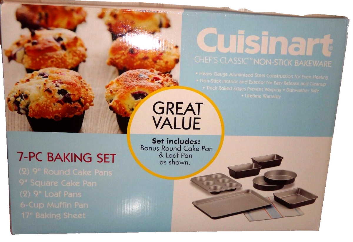 Cuisinart Chef's Classic 7-PC Non-Stick Baking Set Bakeware Pans