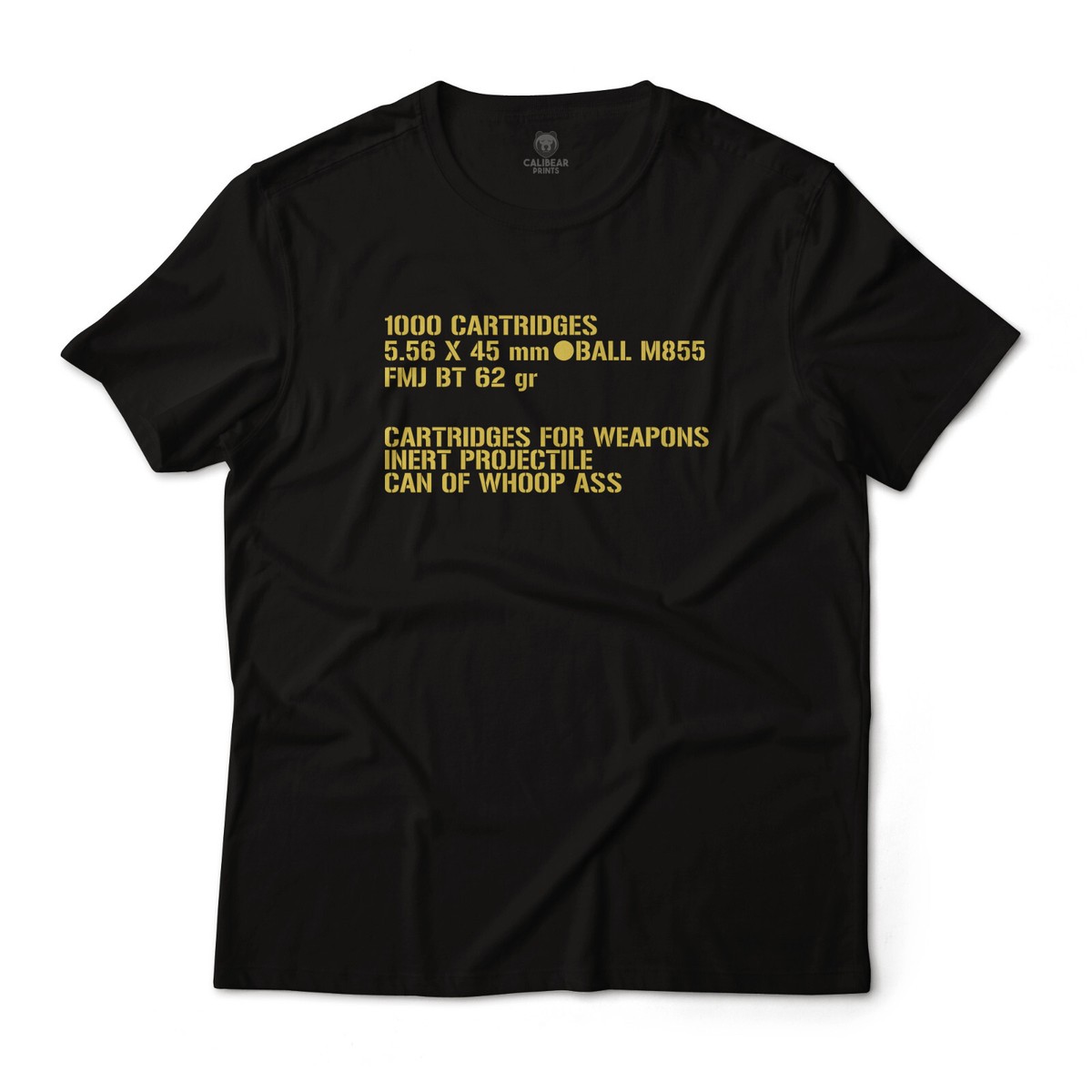 Military 5.56 Ammo Box Graphic T-Shirt Premium Short Sleeve Funny