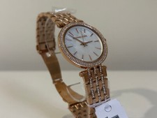 michael kors mk3220 darci crystal pave mother of pearl rose gold ladies watch