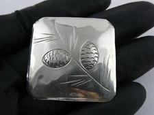 Vintage Stuart Nye Sterling Silver Pinecone Brooch Pine Tree Pin 6.4g 1.5 Inches