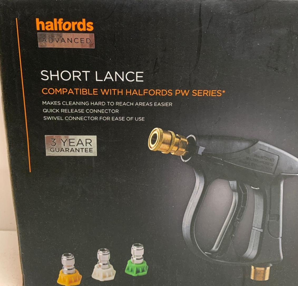 Halfords Advanced Pressure Washer Short Spray Gun Kit UK