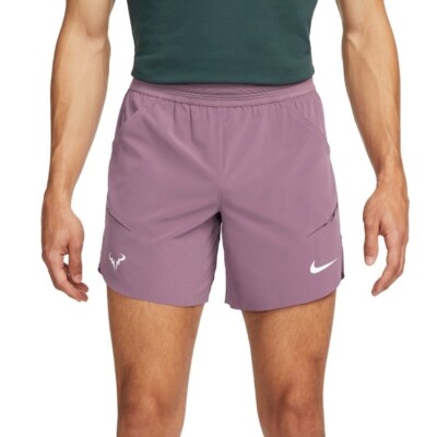 NIKE Dri-Fit ADV Rafa Nadal 7” Tennis Shorts Violet Men's 2XL