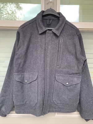 ジャケット・アウター FILSON ITALY MACKINAW WOOL BOMBER JACKET Filson Mackinaw Wool Work Coat Large? Charcoal Grey Mackinaw Zip