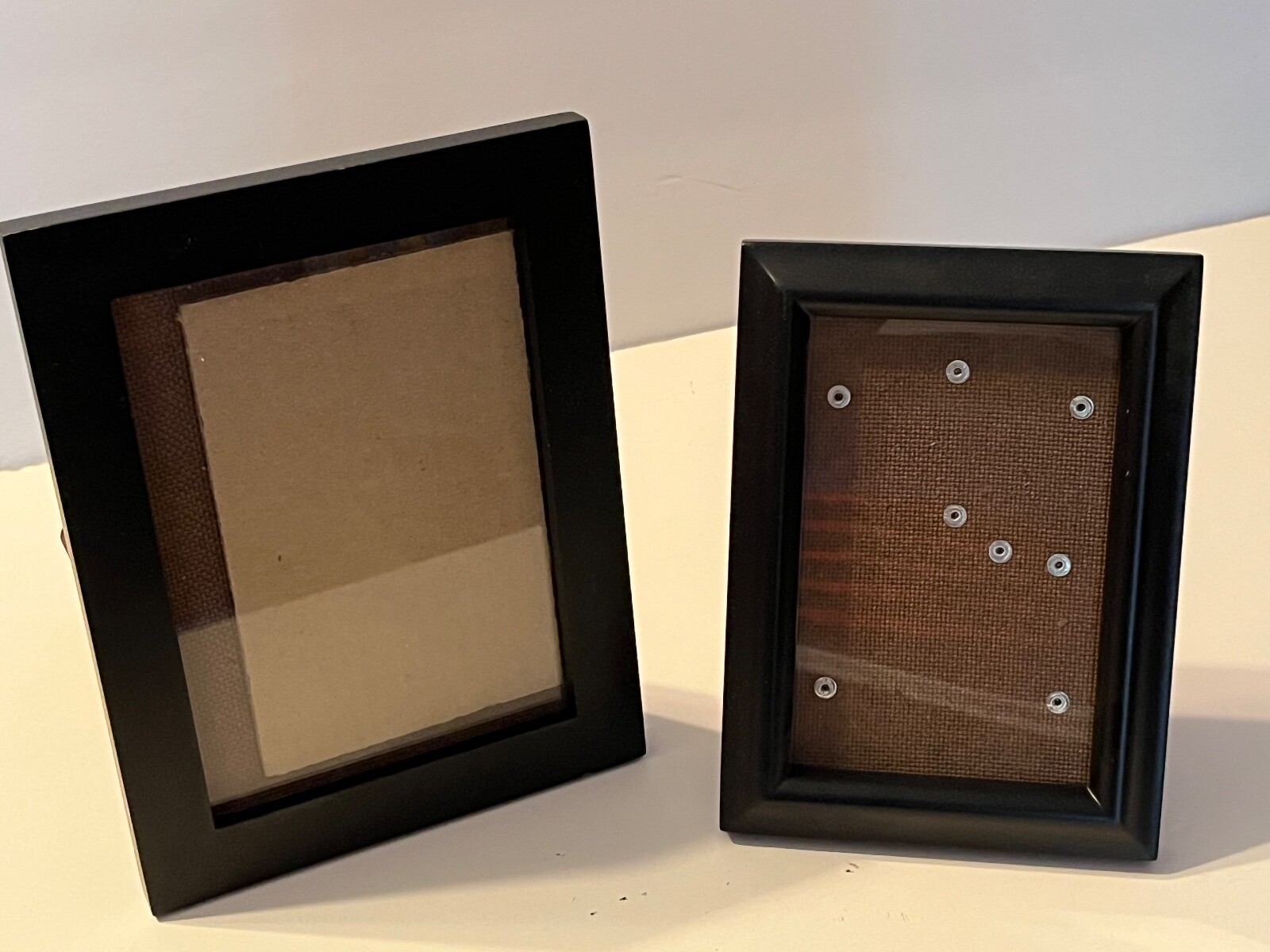 Picture Frames set of 2 black frames-image