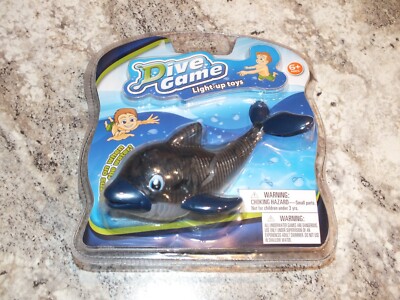 Light Up Whale Dive Toy  Water Toy Bathtub Pool