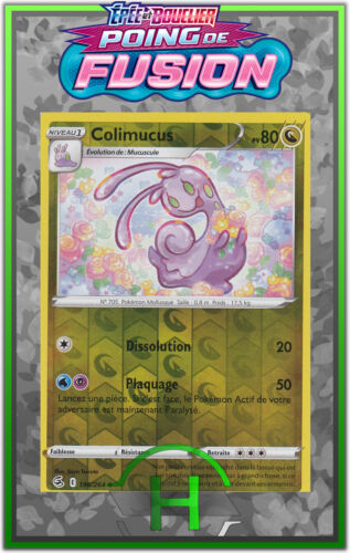 Colimucus Reverse - EB08:Poing de Fusion - 196/264 - Carte Pokémon Française  - Photo 1/1