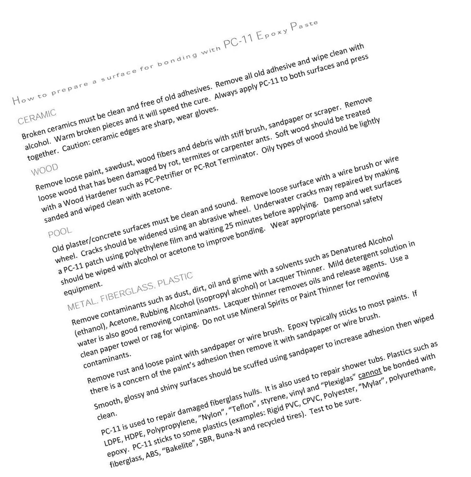 Pc Products Epoxy Adhesive For Sale Online Ebay