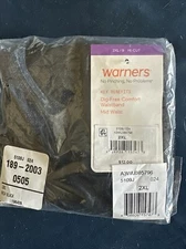 Warner's 5109J No Pinching. No Problems. Hi-Cut Brief with Lace SZ 9, 2XL.