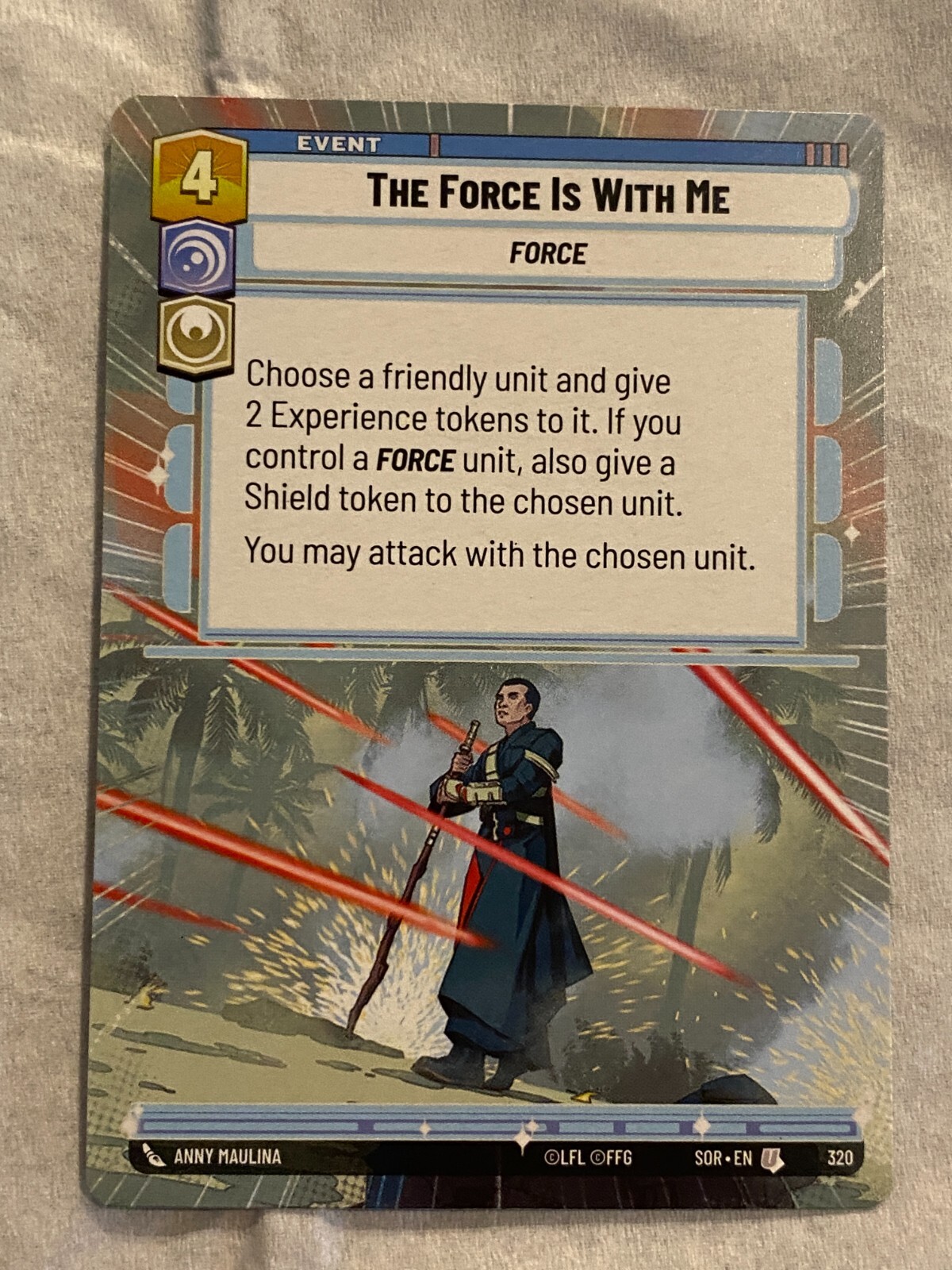 STAR WARS UNLIMITED TCG SoR THE FORCE IS WITH ME Hyperspace Card NM