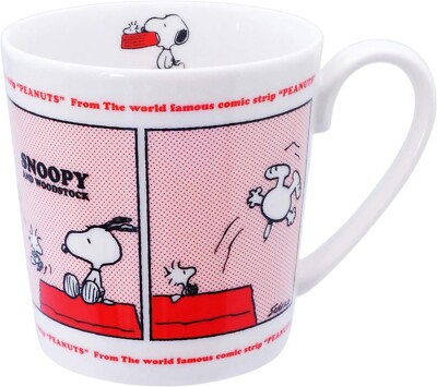 ''PEANUTS'' Snoopy Large Mug Capacity approx. 350ml 604180, On the Roof