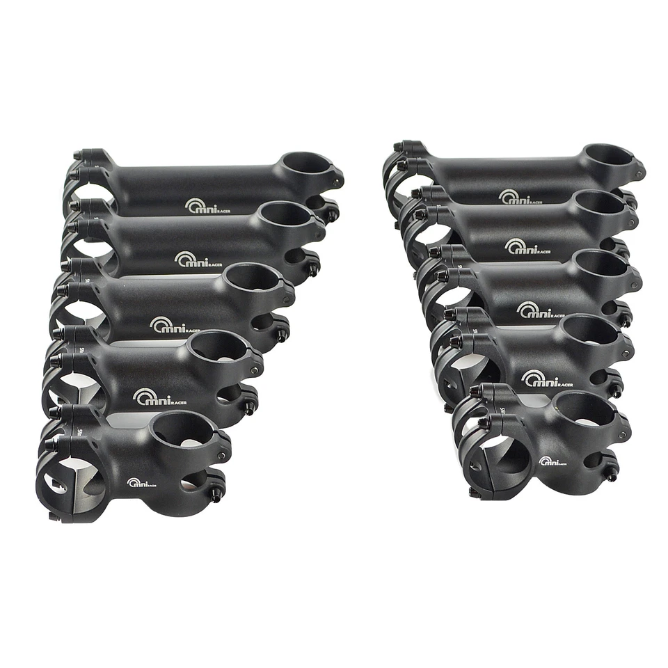 OMNI Racer WORLDS LIGHTEST ULTRA-Lite 3D Forged Alloy Stem: 31.8x 40-130mm BLACK - Image 2 of 4