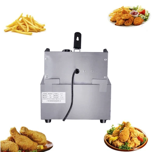 Öl-Friteuse 2500W 6L Edelstahl Fritteuse Profi Küche Kaltzonen Fritteuse Fritöse - Bild 8 von 14