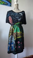 dress for women's hand made painted