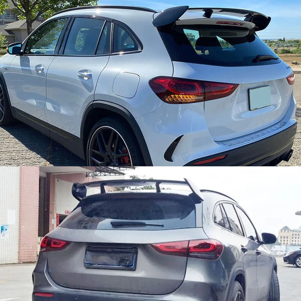 For 2020-2024 Mercedes Benz GLA H247 GLA200 GLA250 Black Rear Trunk Spoiler Wing Foto 3 de 4