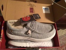 Women US 9 LAMO Leather Foam Insole EVA Outsole Paula Breeze Grey Cotton Slip On