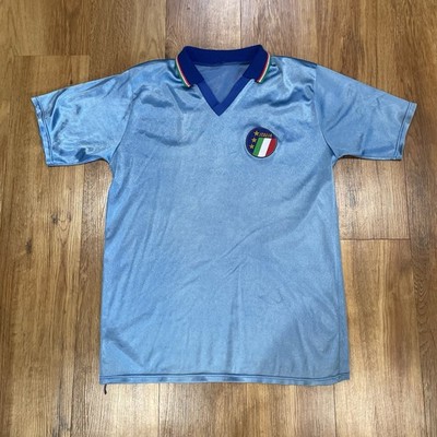 Italy Italia Vintage 1990 Jersey Shirt Vintage Retro Maglia Mens Football size M