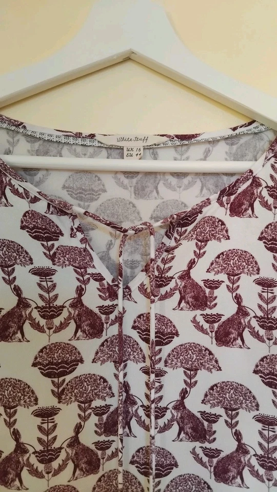 Tunique lapins violets taille 44 White Stuff - Photo 2/4