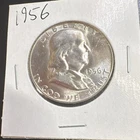 1956 Franklin Half Dollar Silver 50C Uncirculated US Coin