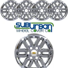 NEW 2023-2025 Chevrolet Colorado LT 17" CHROME Wheel Skins # 7569P-C SET/4