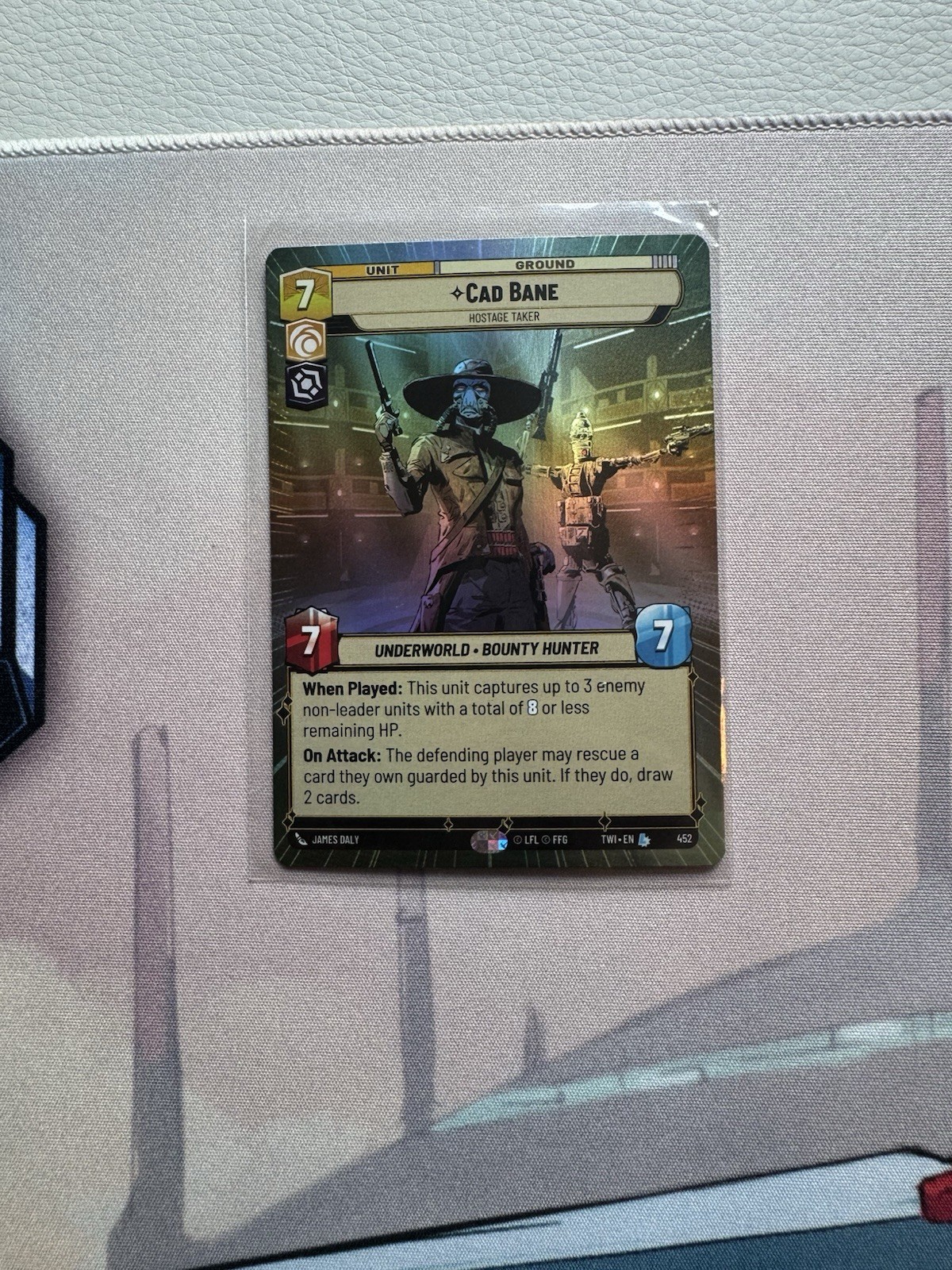 Star Wars Unlimited - Cad Bane, Hostage Taker TWI 452 Hyperspace Foil
