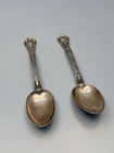 Antique Gorham Versailles Sterling Silver Spoons Pat 1895 Monogram Pair