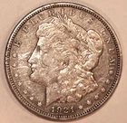 1921-S Morgan Silver Dollar - XF/AU - Details - #3560E