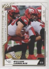 2020 Upper Deck CFL Gold 35/50 William Langlais #150 ry5