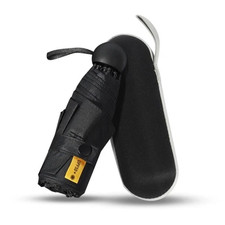 Mini Travel Umbrella UV Protection Compact Pocket Sun Rain,6.7inch with Case